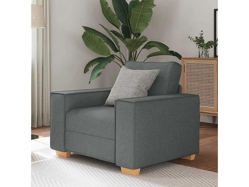 Canapé Fauteuil Gris Foncé 60 cm Tissu