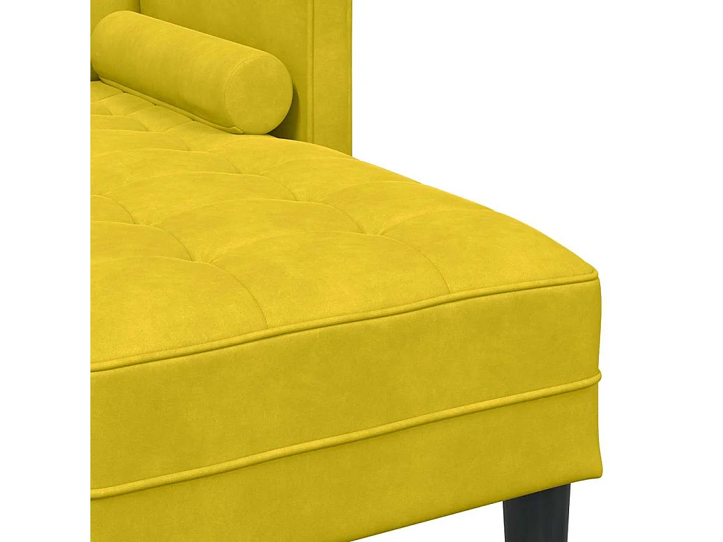 Gele bankstel 173 x 131 x 67 cm fluweel