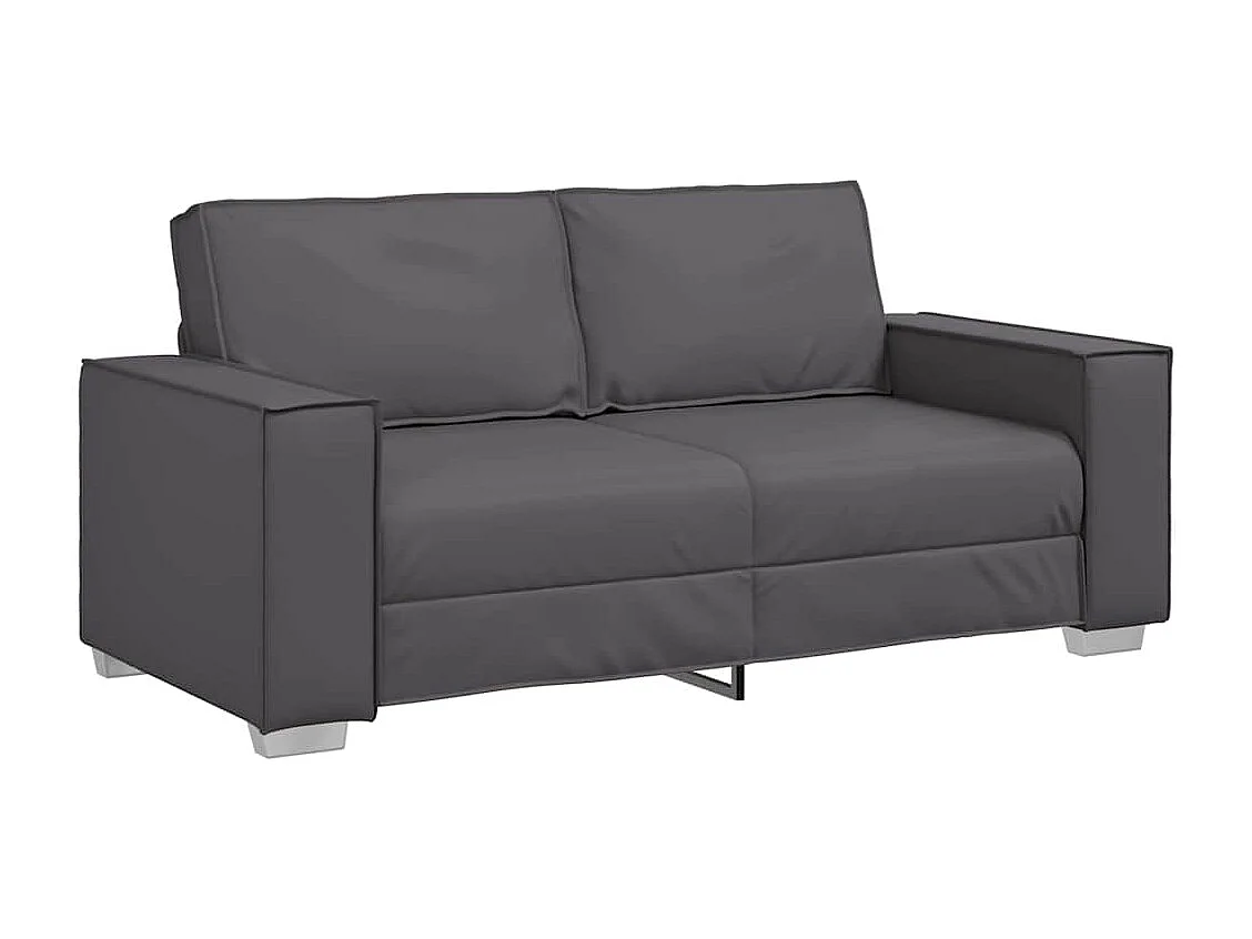 Fauteuil canapé Gris 180 x 78 x 84 cm Cuir artificiel