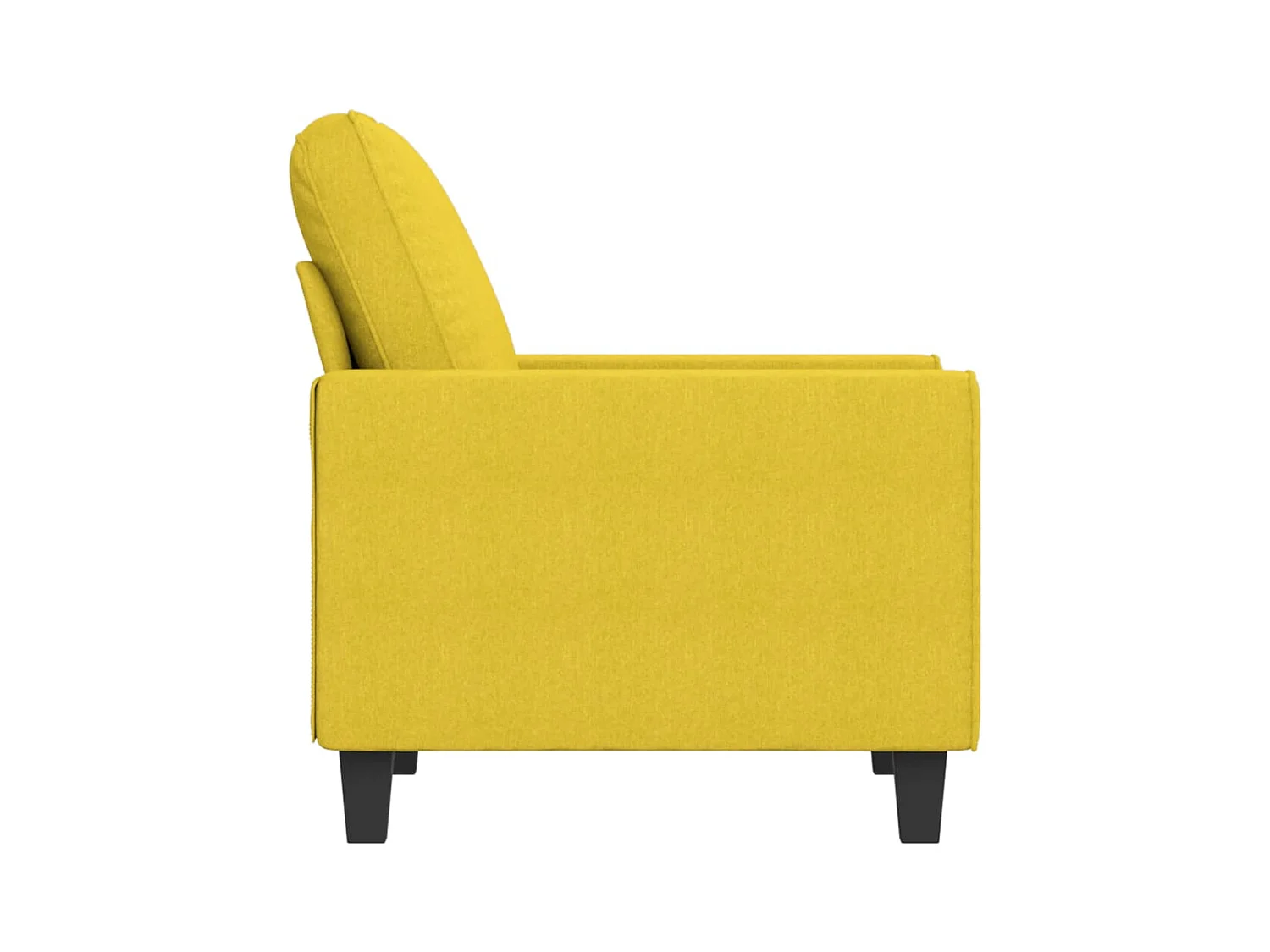 Sillón Tela Amarillo Claro 60 cm