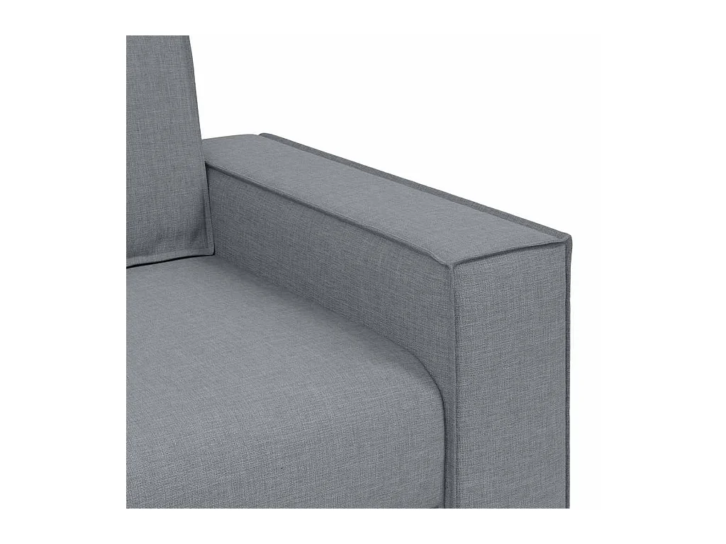 Set di divani 3 pezzi, grigio, 220 x 78 x 84 cm, tessuto