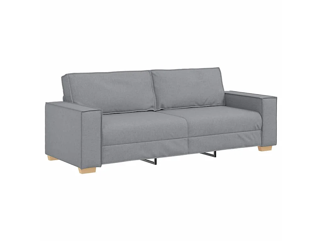 3-teiliges Sofa-Set, grau, 220 x 78 x 84 cm, Stoff