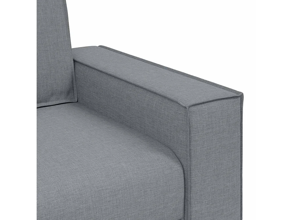 3-teiliges Sofa-Set, grau, 220 x 78 x 84 cm, Stoff
