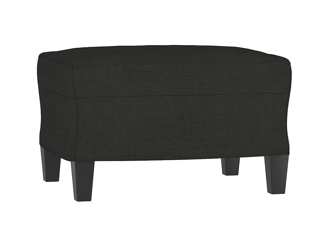 4-delige zwarte stoffen bankset