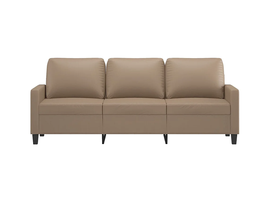 Divano Cappuccino 3 posti 180 cm Similpelle