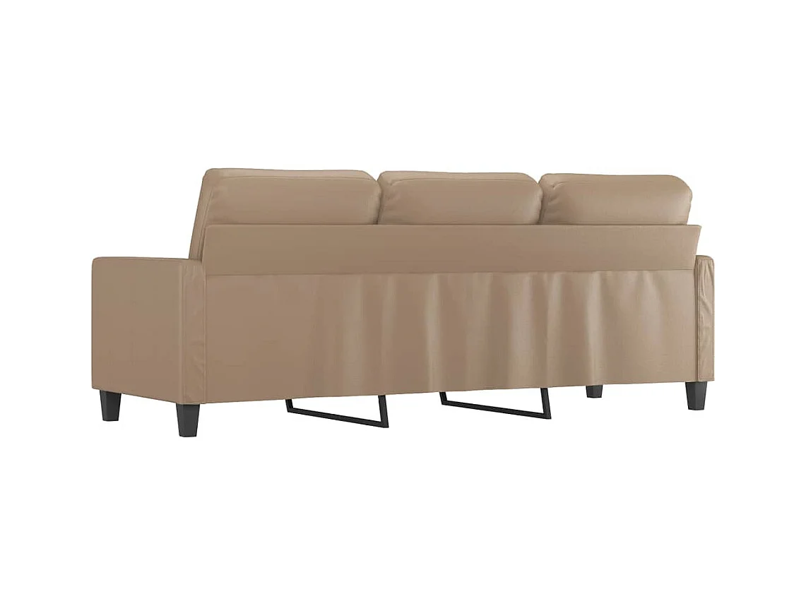 Divano Cappuccino 3 posti 180 cm Similpelle