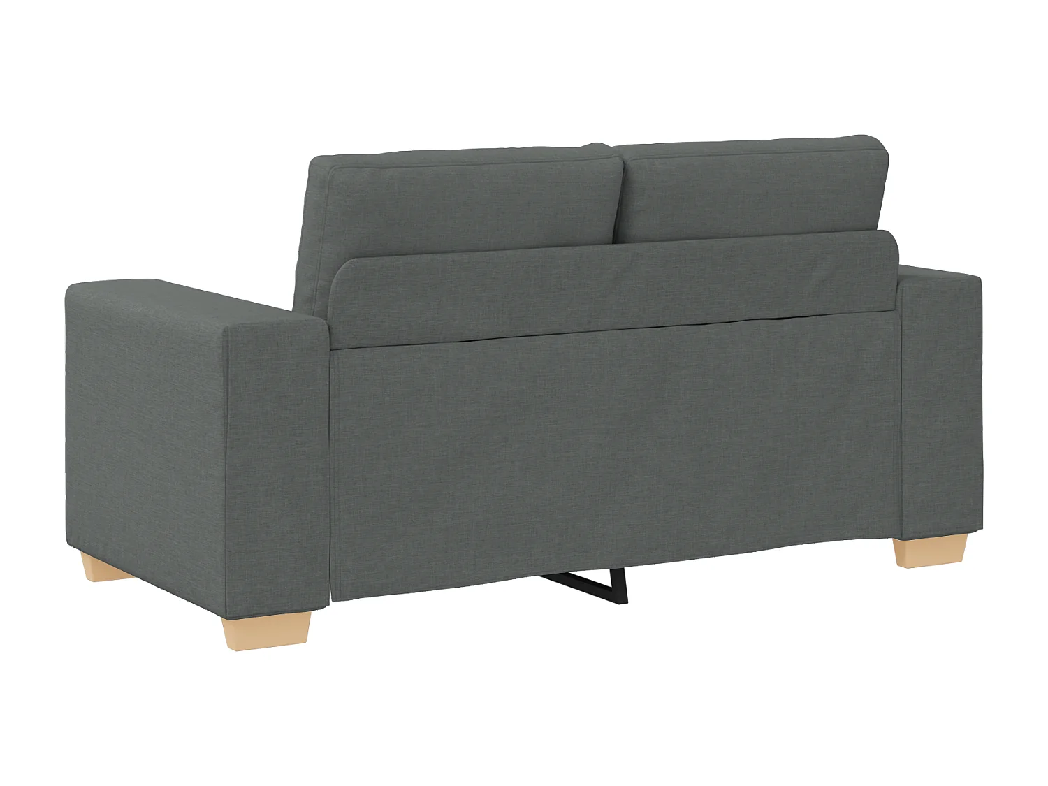 Ensemble de Canapés avec coussin avec oreiller 3 pcs Gris tissu