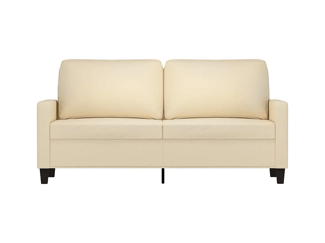 Sofá 2 plazas Crema 140 cm Tela