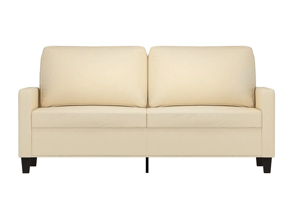 Divano 2 posti Crema 140 cm Tessuto