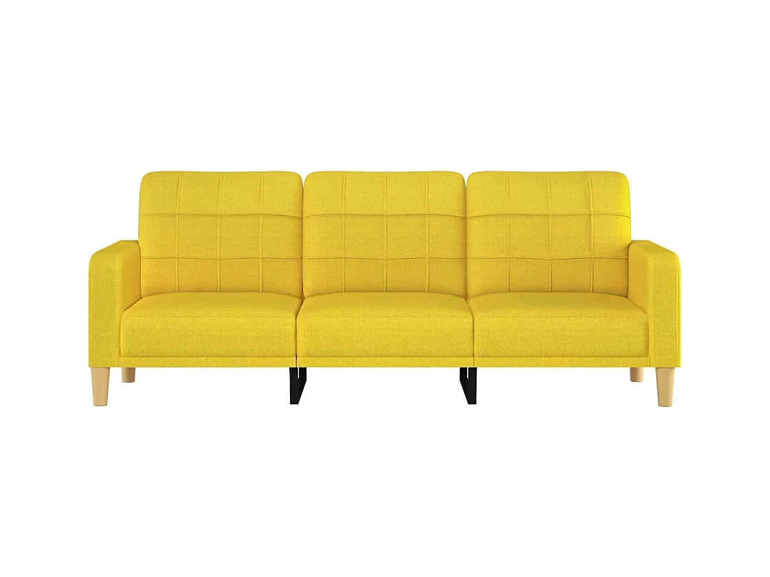 3-zitsbank Lichtgeel 180 cm Stof