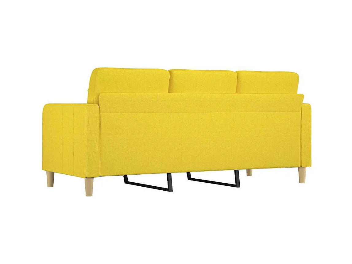 3-zitsbank Lichtgeel 180 cm Stof