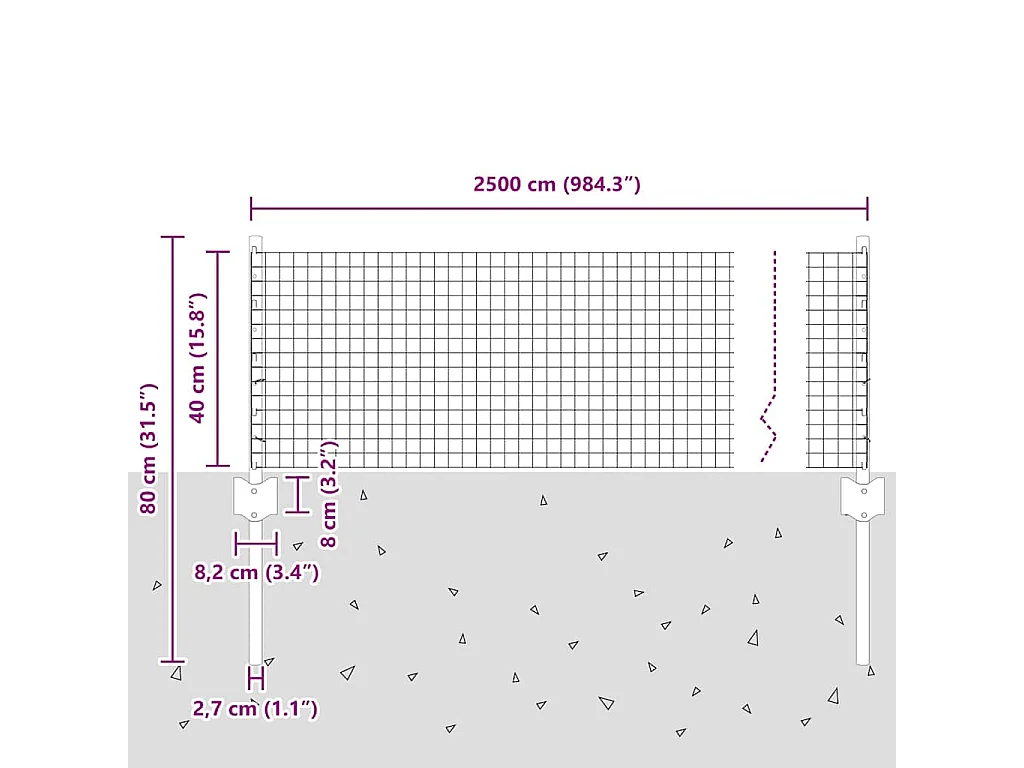 Fauteuil avec repose-pied Crème 60 cm Velours