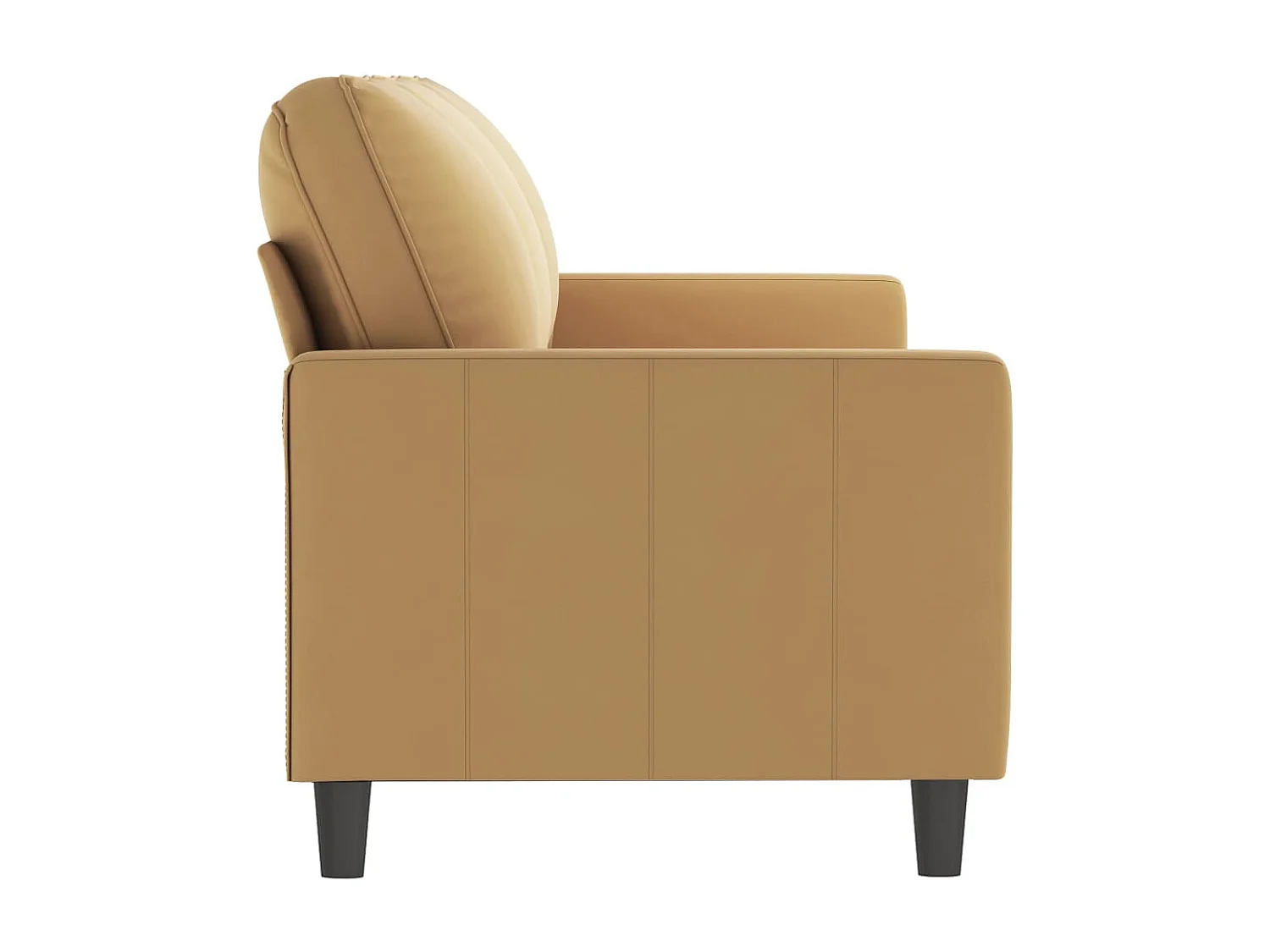 Divano 3 posti Marrone 180 cm Velluto