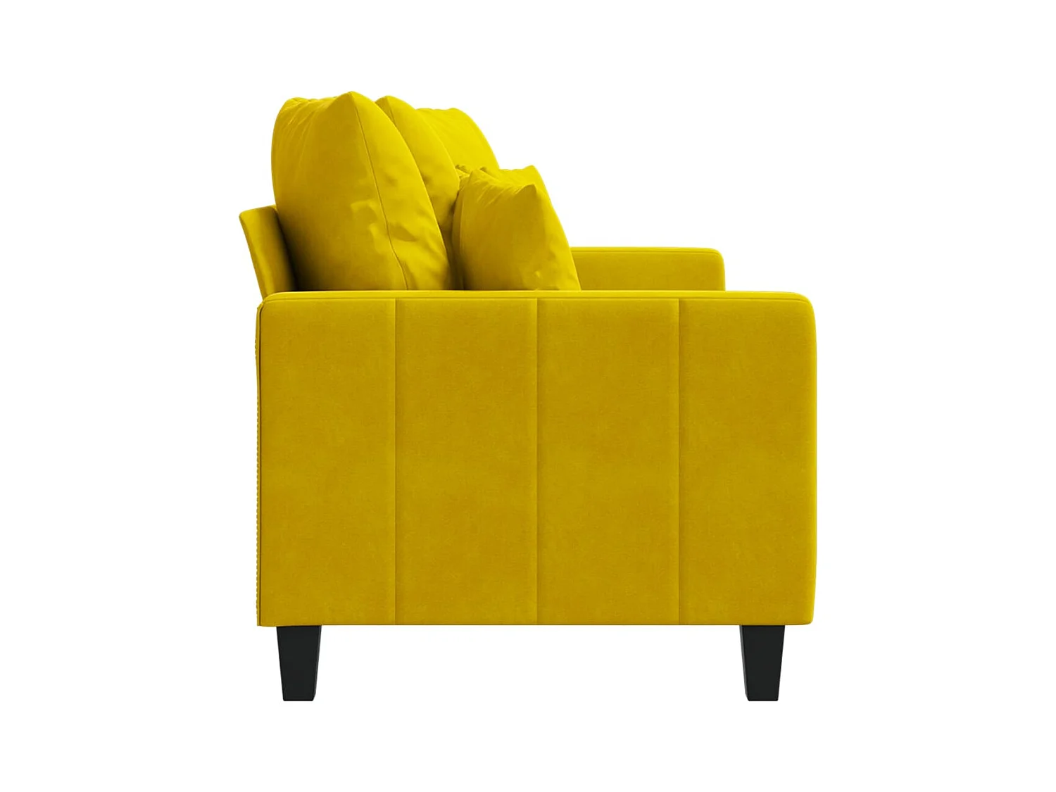 2-Sitzer-Sofa Gelb 140 cm Samt