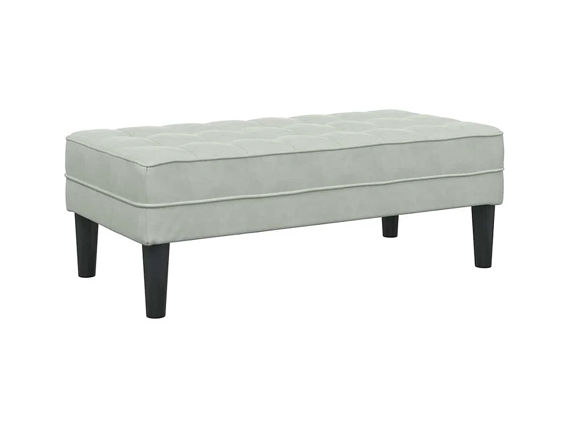 Ensemble de Canapés 2 pcs Gris clair 173 x 131 x 67 cm Velours