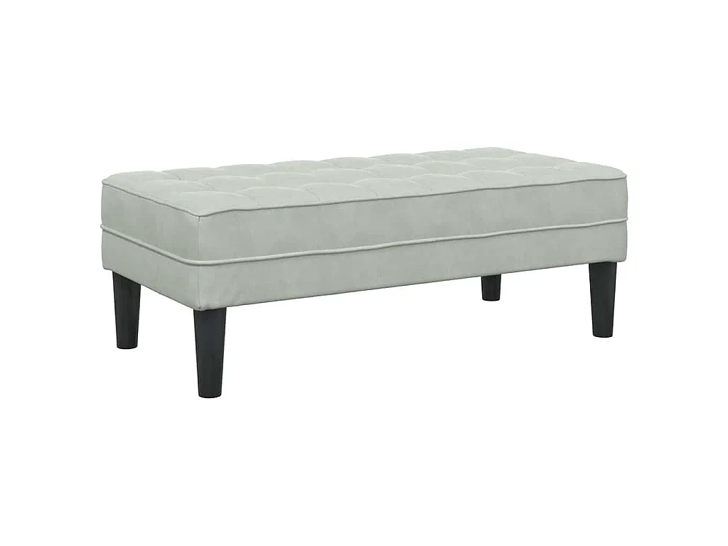 Set di divani 2 pezzi, grigio chiaro, 173 x 131 x 67 cm, velluto