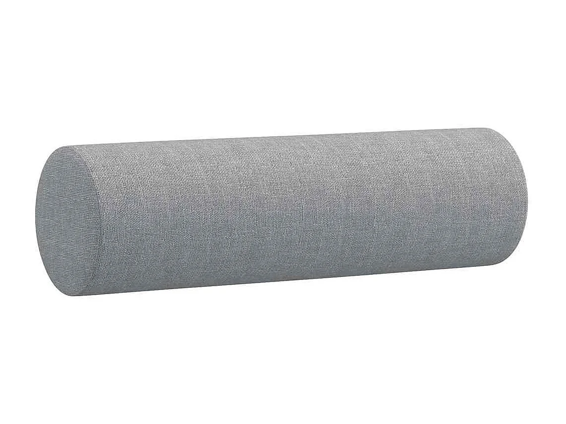 Conjunto de sofá de 2 piezas con cojines de tela gris claro