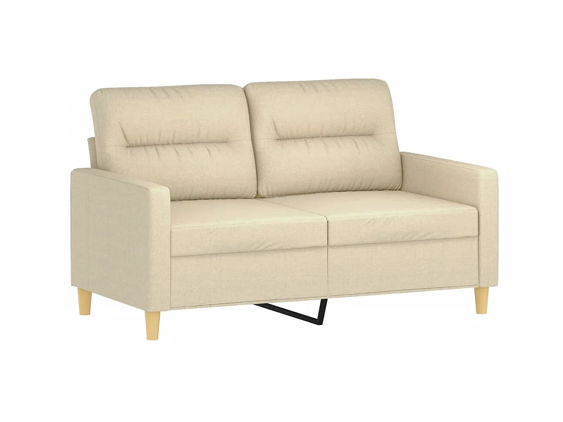 Sofá 2 plazas Crema 120 cm Tela