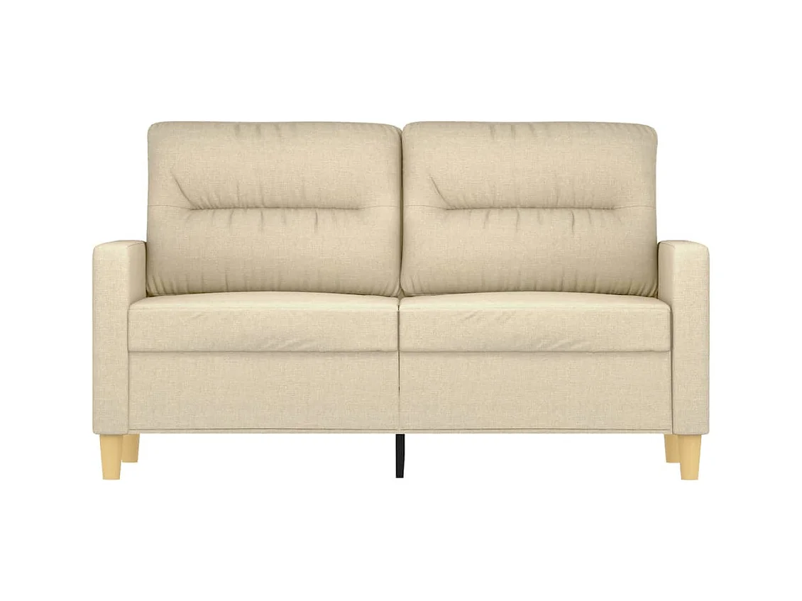 Sofá 2 plazas Crema 120 cm Tela