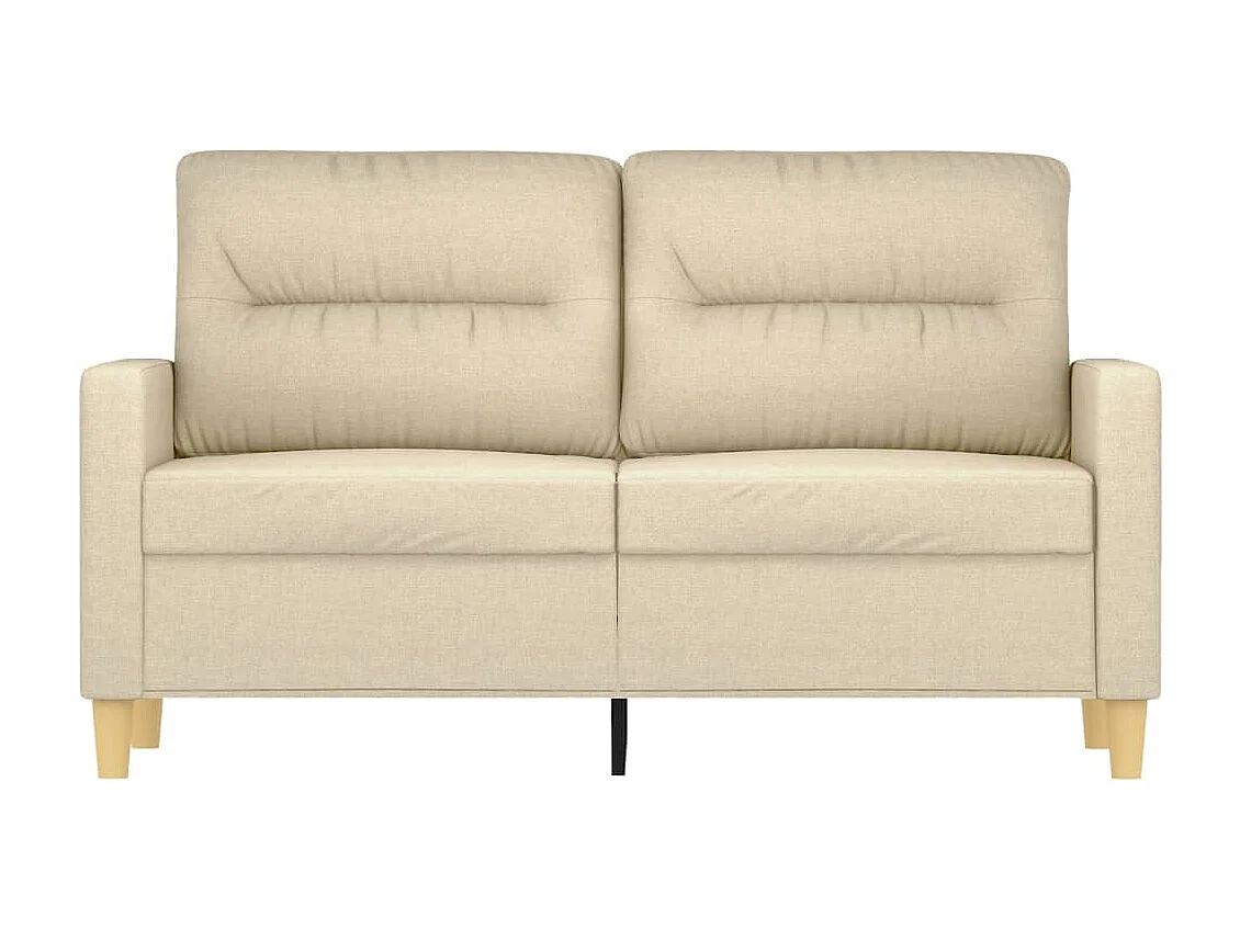 Sofá 2 plazas Crema 120 cm Tela