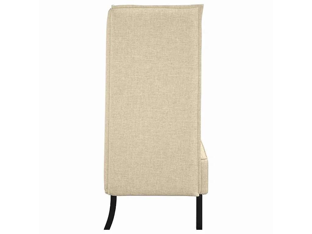 Cremefarbenes Sofa mit hoher Rückenlehne, 109 x 56 x 121 cm, Stoff