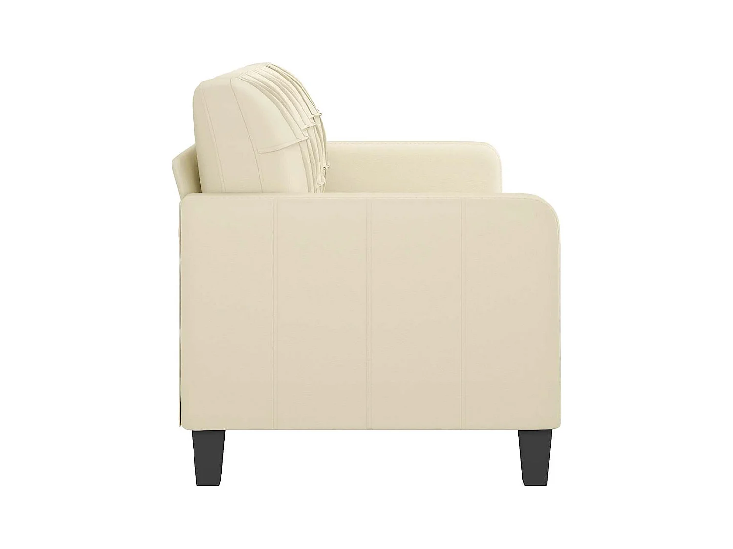 Divano 3 posti Crema 180 cm Similpelle