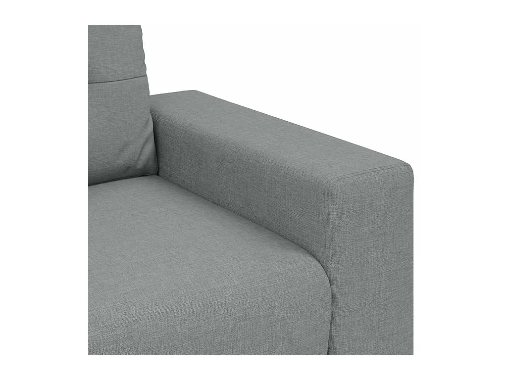 Lichtgrijze stoffen loveseat 120 cm