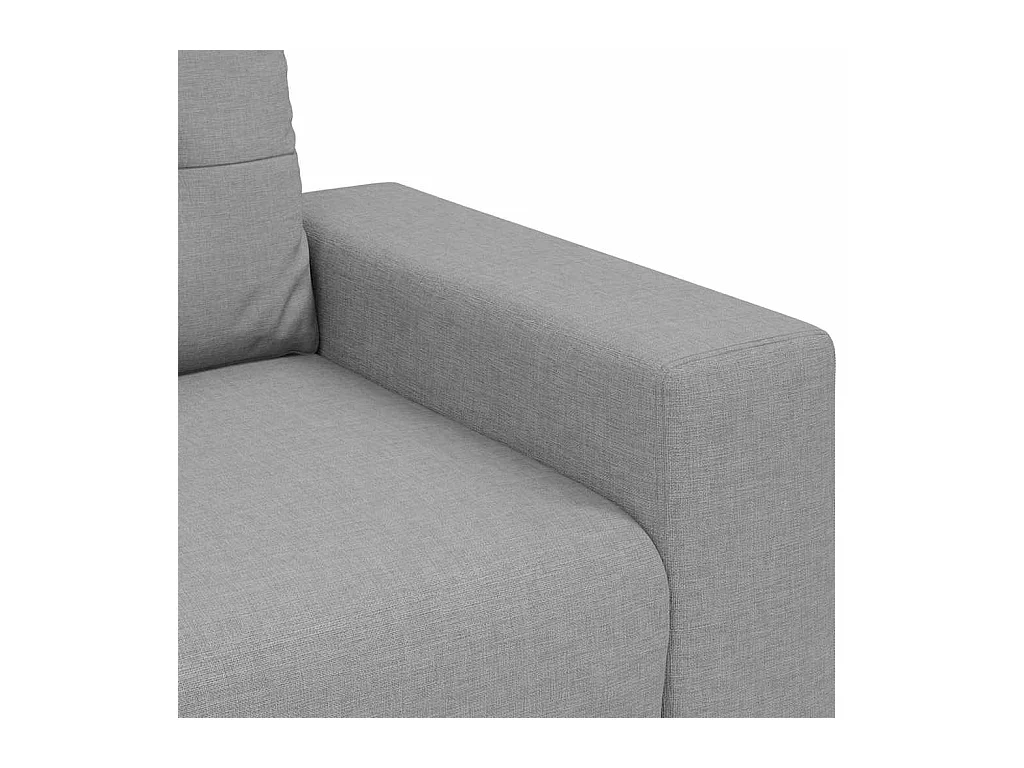 Divano a 3 posti con cuscino in tessuto grigio nuvola