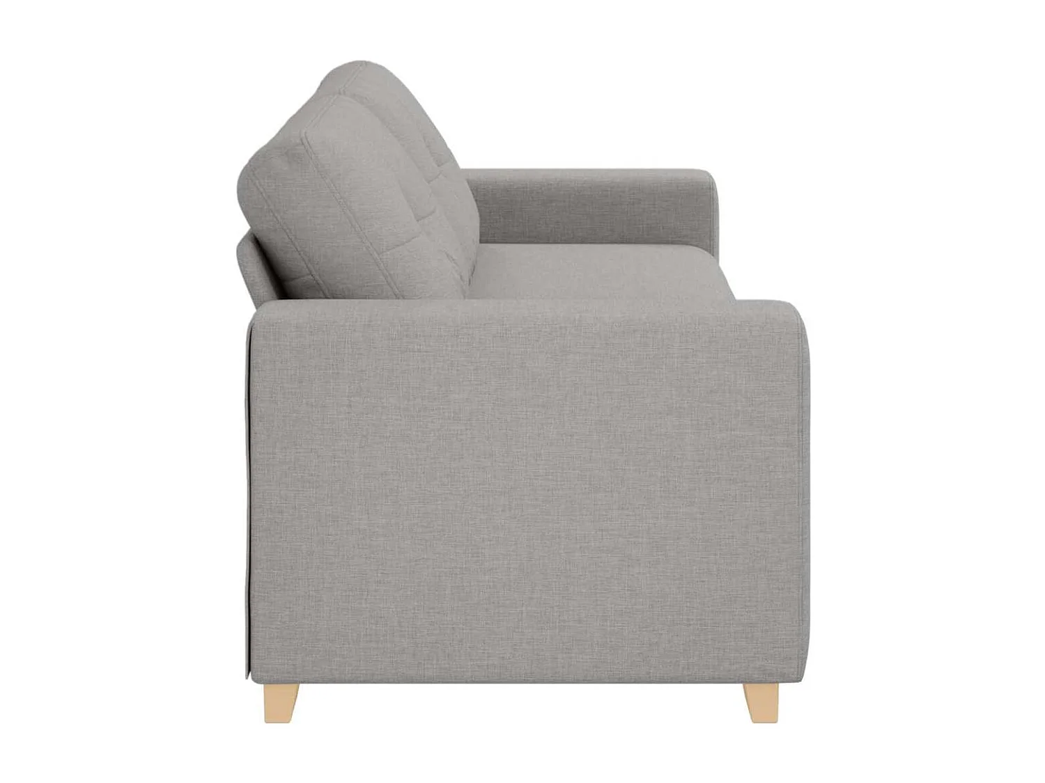 Sofa 3 places avec coussin Gris nuage tissu