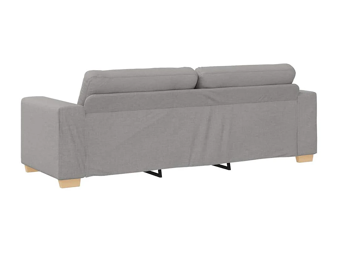 Sofa 3 places avec coussin Gris nuage tissu