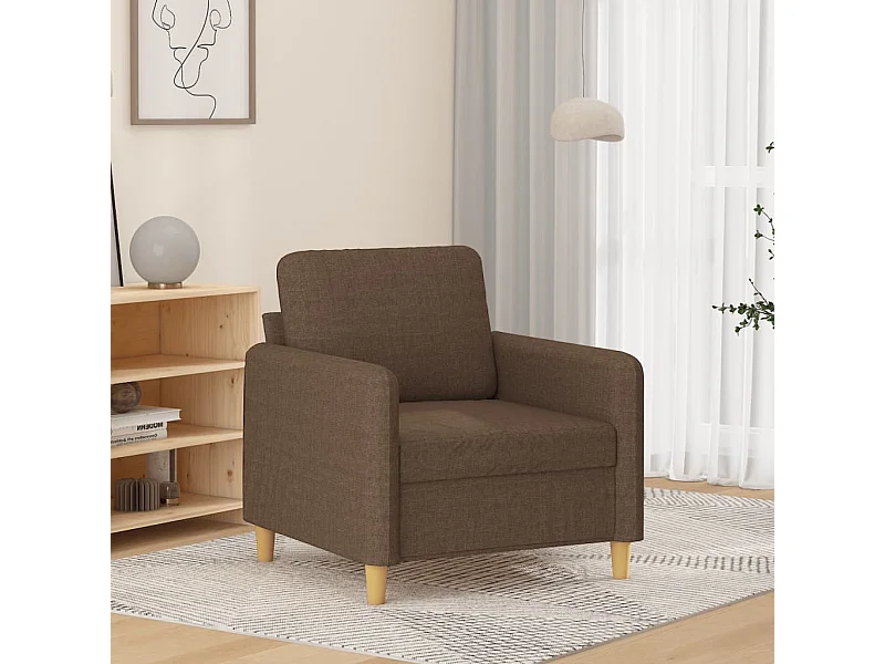 Sillón Marrón Tela 60 cm