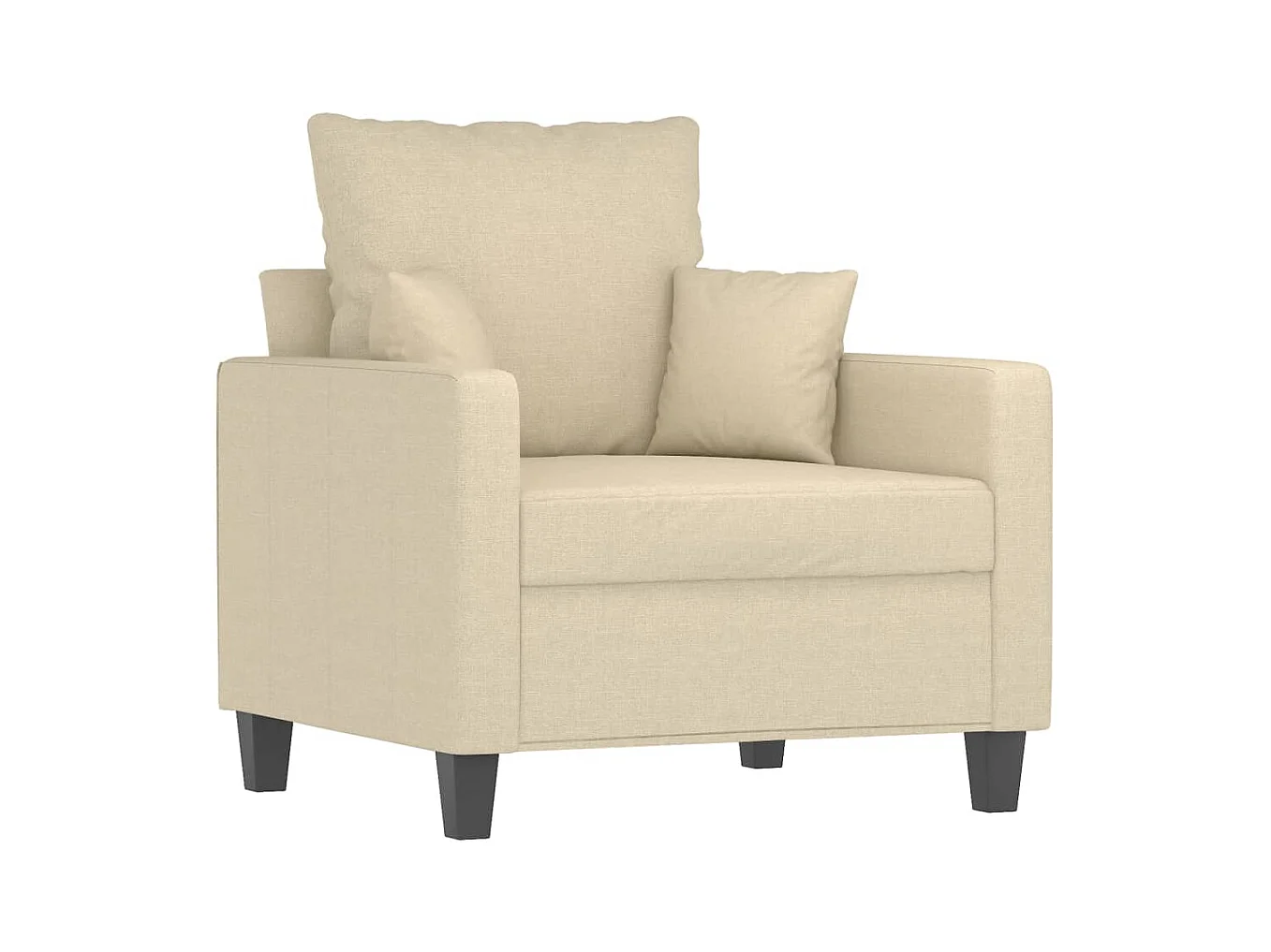 Poltrona Crema 60 cm Tessuto