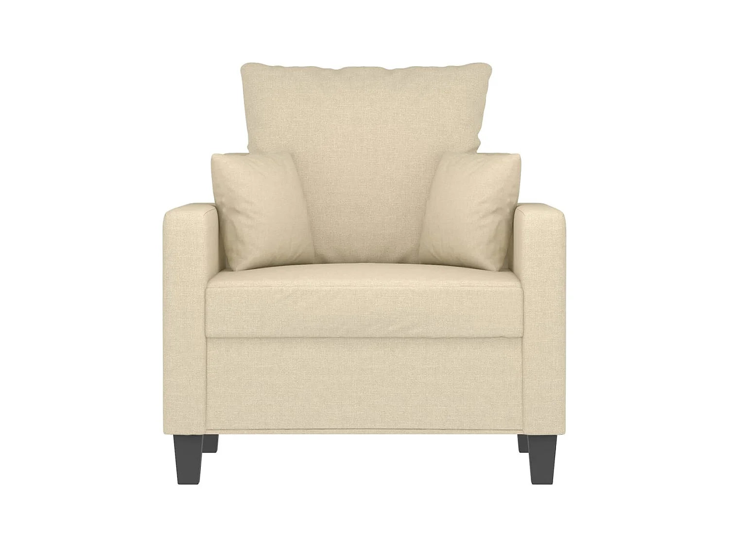 Poltrona Crema 60 cm Tessuto