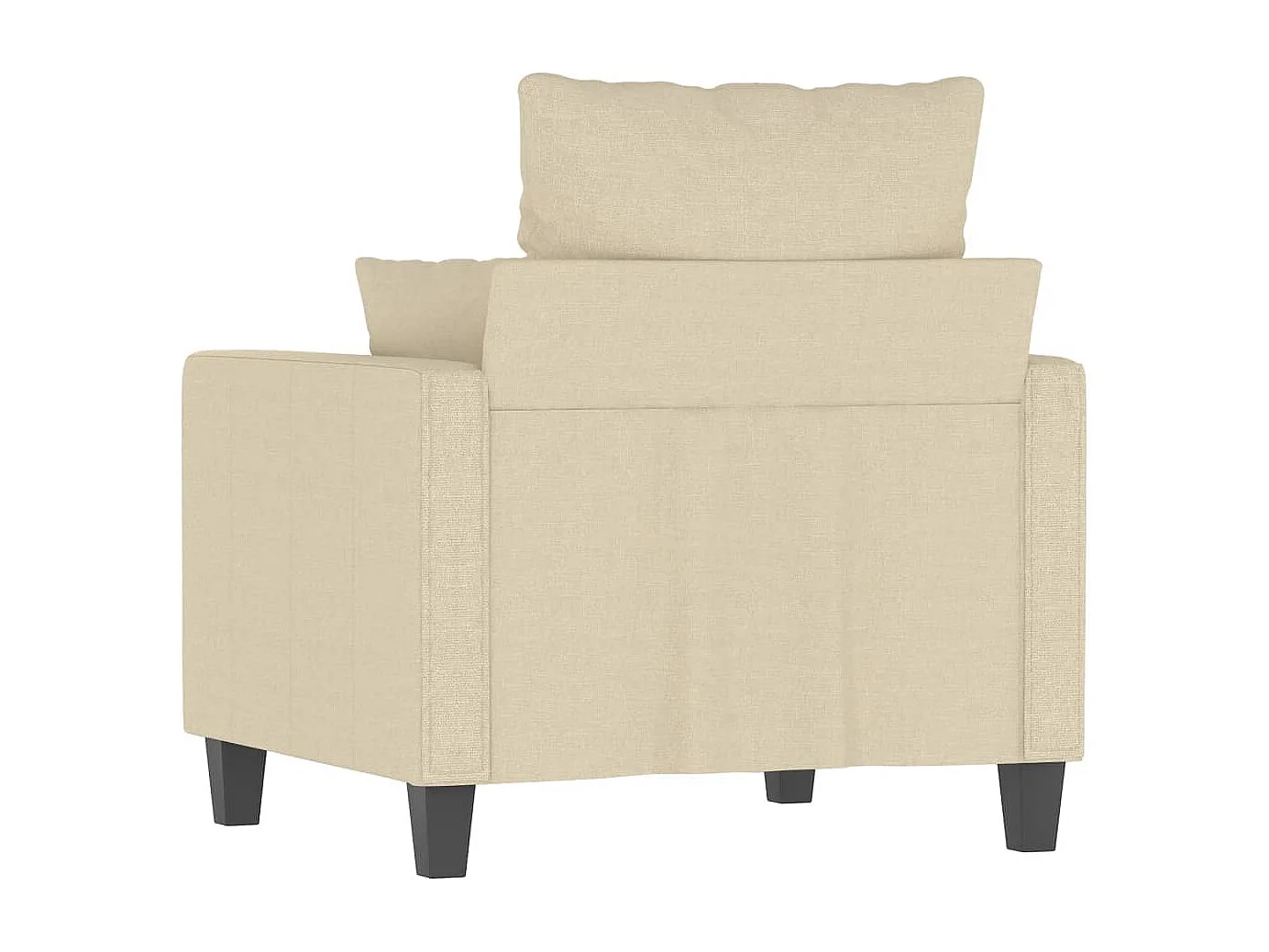 Crèmekleurige fauteuil 60 cm stof