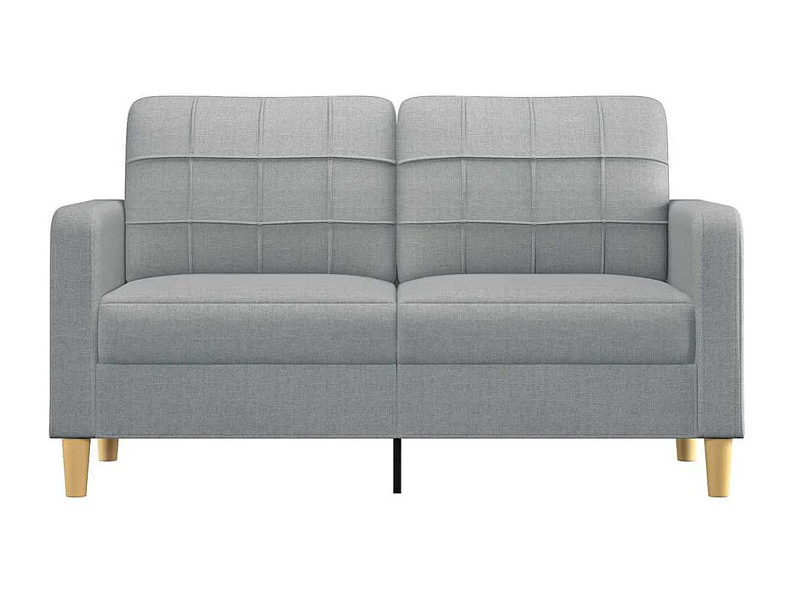 2-zitsbank Lichtgrijs 140 cm Stof