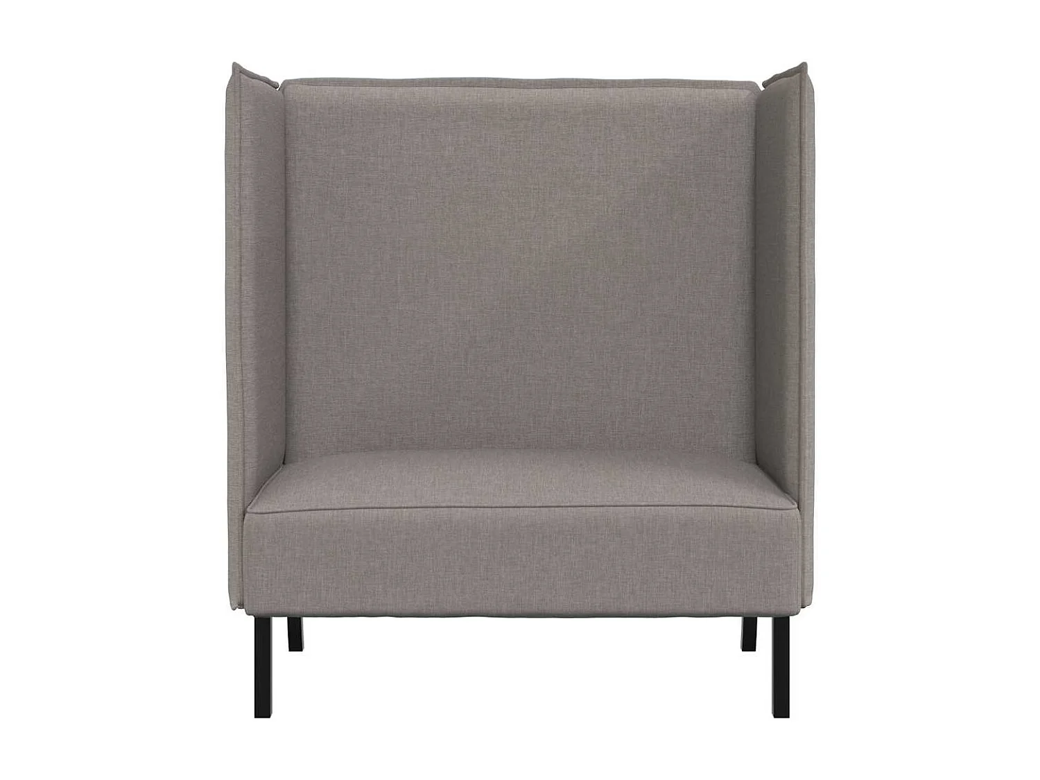 Canapé à Haut Dossier Taupe 109 x 56 x 121 cm tissu