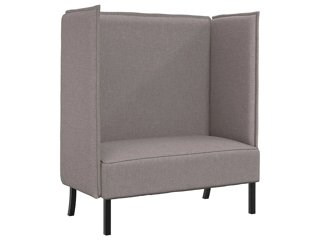 Hochlehner-Sofa Taupe 109 x 56 x 121 cm Stoff
