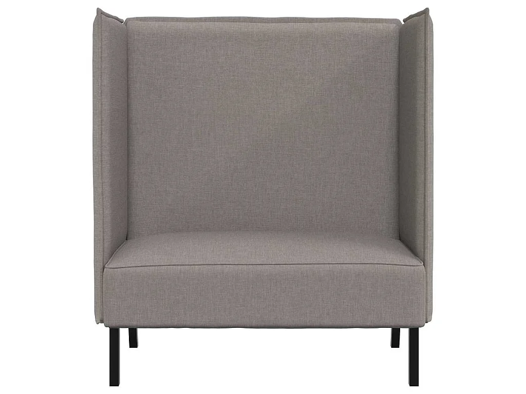 Hochlehner-Sofa Taupe 109 x 56 x 121 cm Stoff