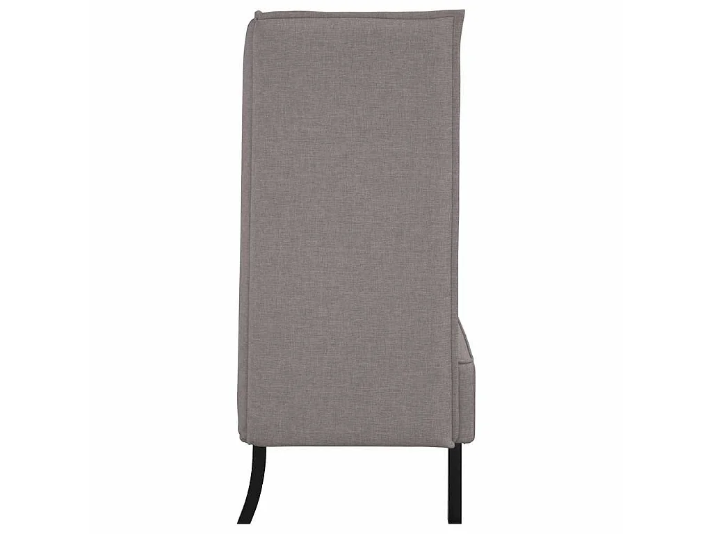 Hochlehner-Sofa Taupe 109 x 56 x 121 cm Stoff
