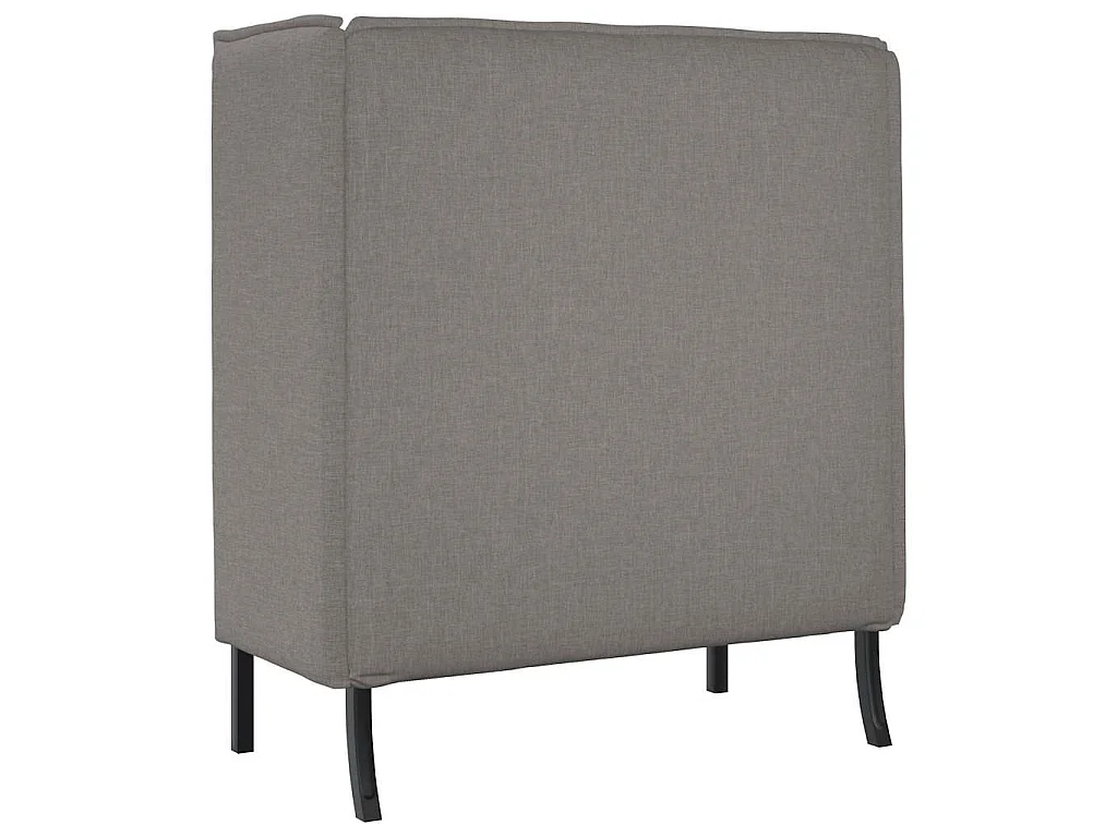 Hochlehner-Sofa Taupe 109 x 56 x 121 cm Stoff