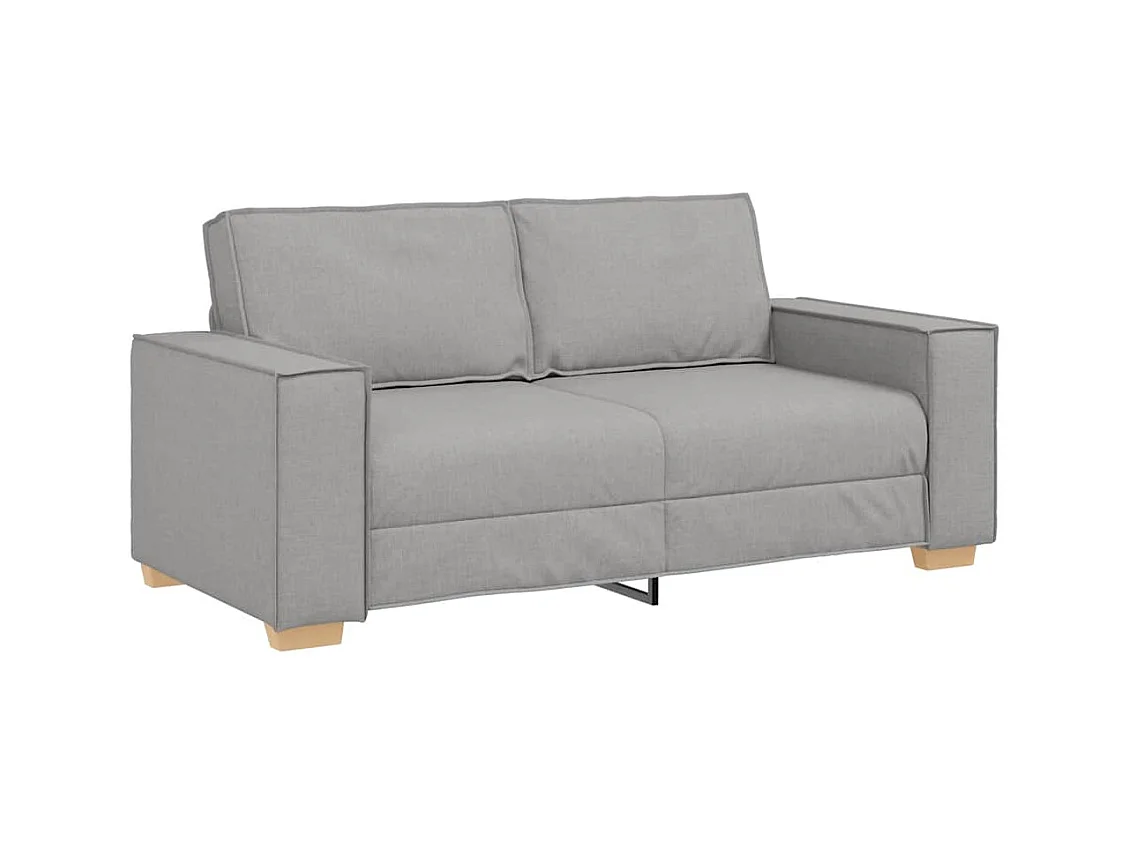 Canapé 2 places Gris nuage 140 cm Tissu