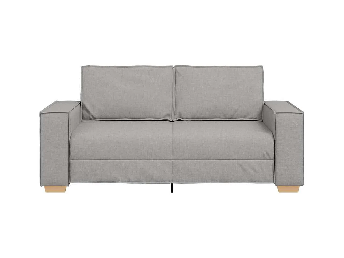 Canapé 2 places Gris nuage 140 cm Tissu