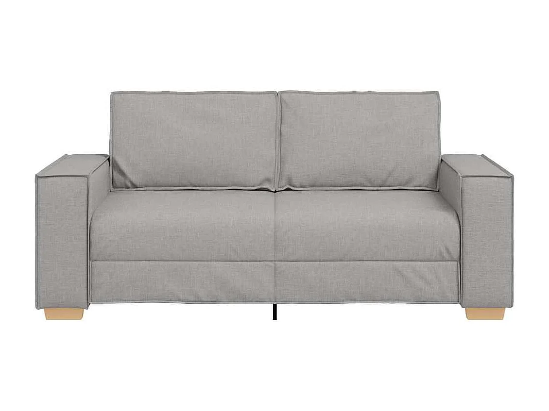 Canapé 2 places Gris nuage 140 cm Tissu
