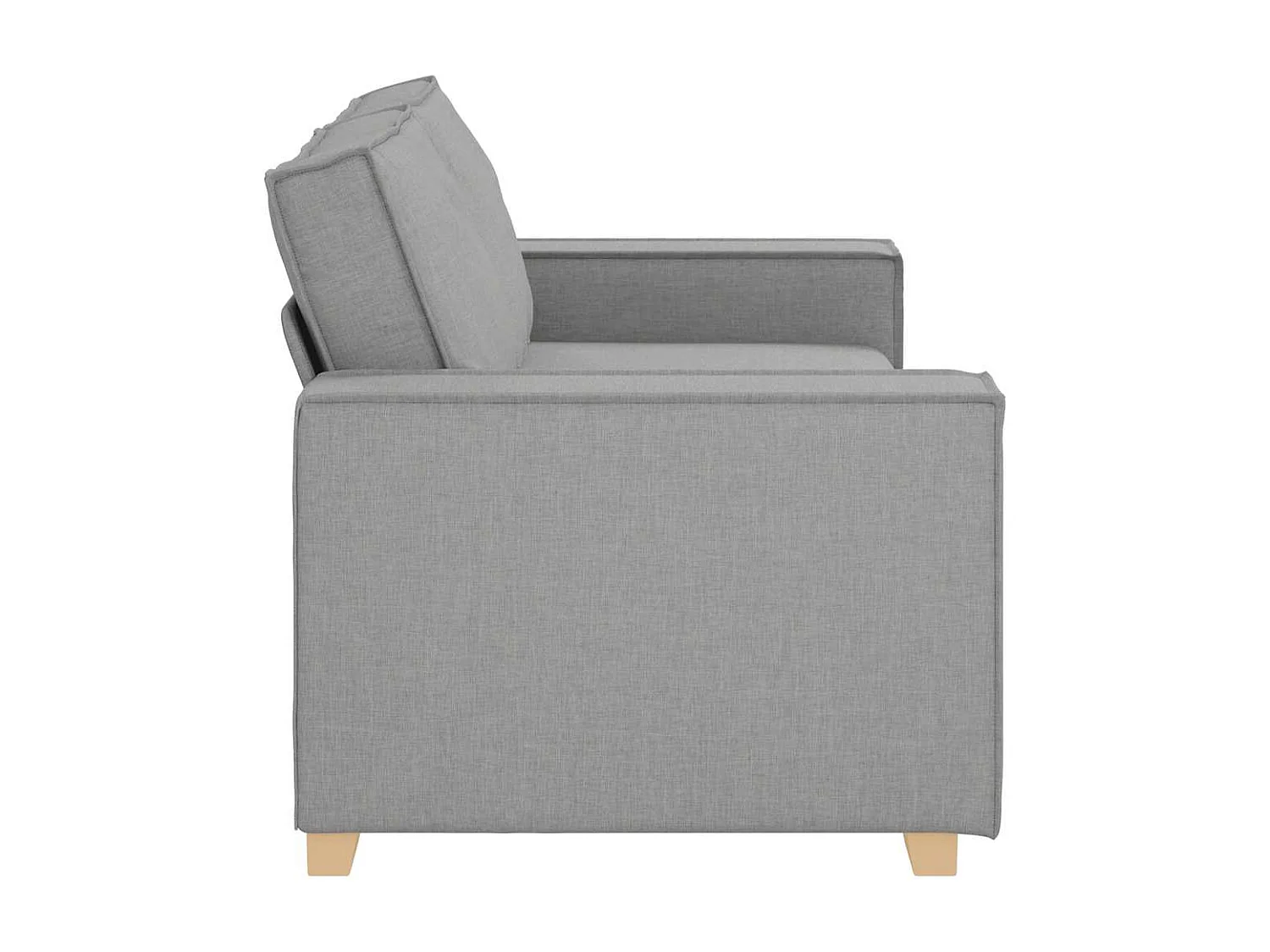 Canapé 2 places Gris nuage 140 cm Tissu