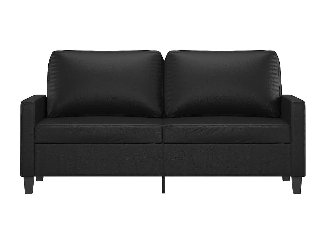 2-zitsbank Zwart 140 cm Kunstleer