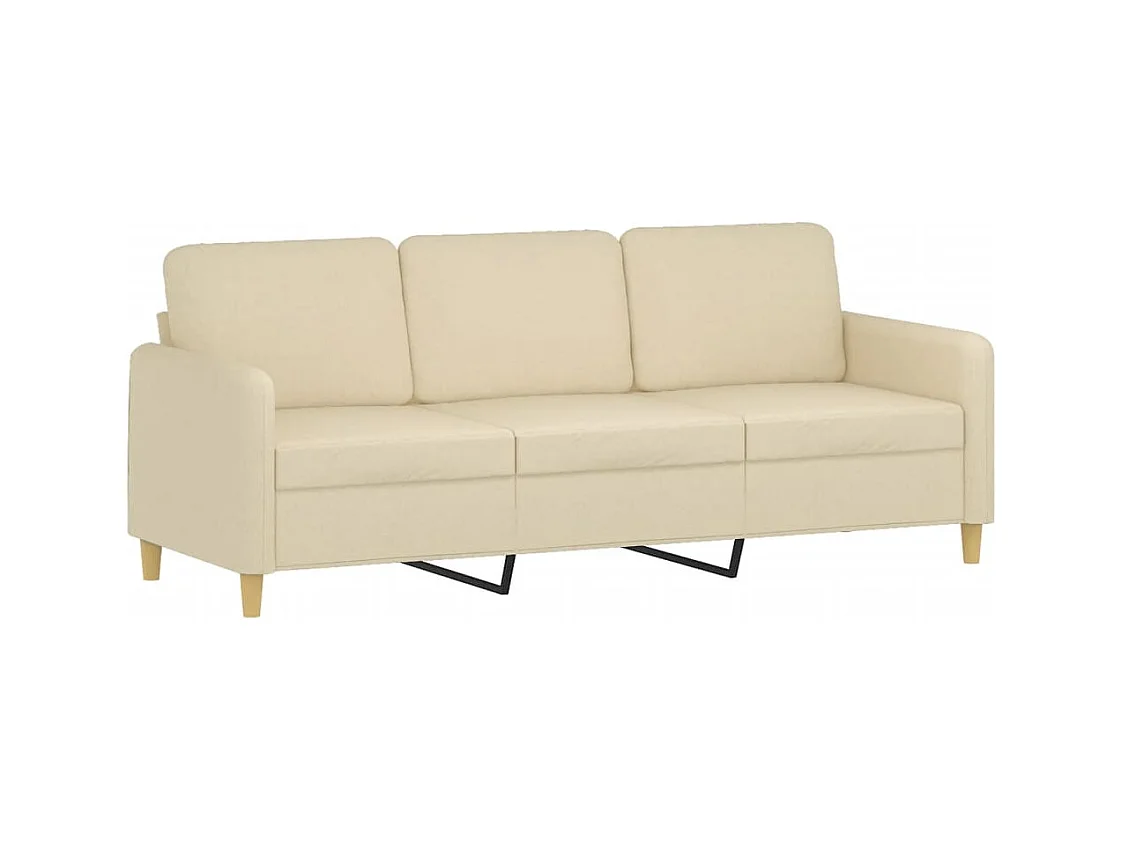 3-zitsbank Crème 180 cm Stof