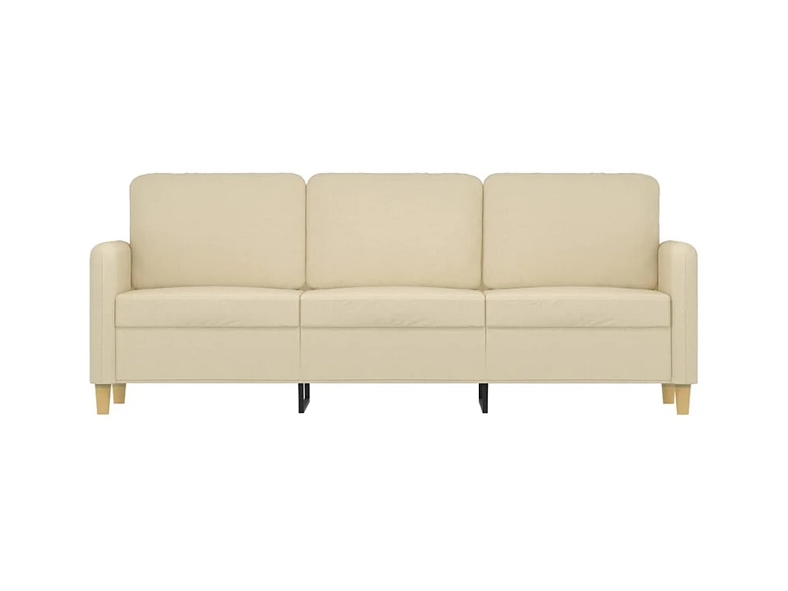 3-zitsbank Crème 180 cm Stof