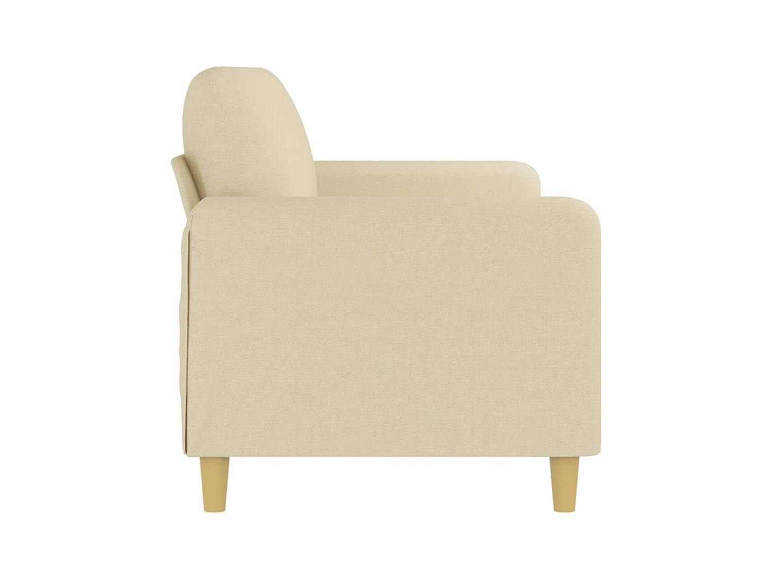 3-zitsbank Crème 180 cm Stof