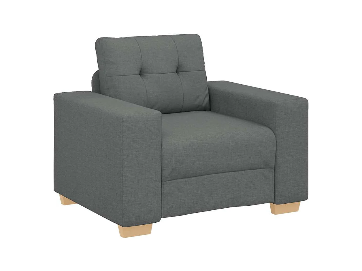Fauteuil Gris foncé 60 cm Tissu