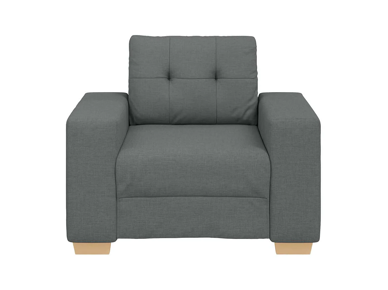 Fauteuil Gris foncé 60 cm Tissu